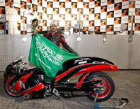 fastest time on a Super Street Bike world record set by Mishari Al Turki